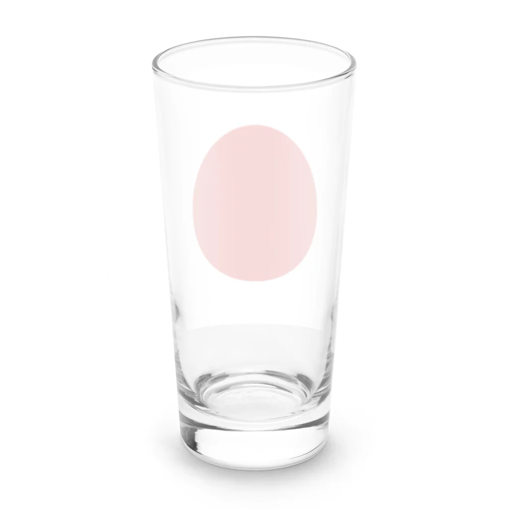 お絵かき屋さんの日本の国旗 Long Sized Water Glass :back