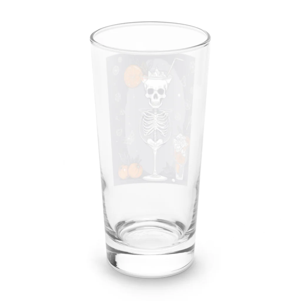 Skeletonのユニークなスケルトンアートがおしゃれに輝く！ Long Sized Water Glass :back