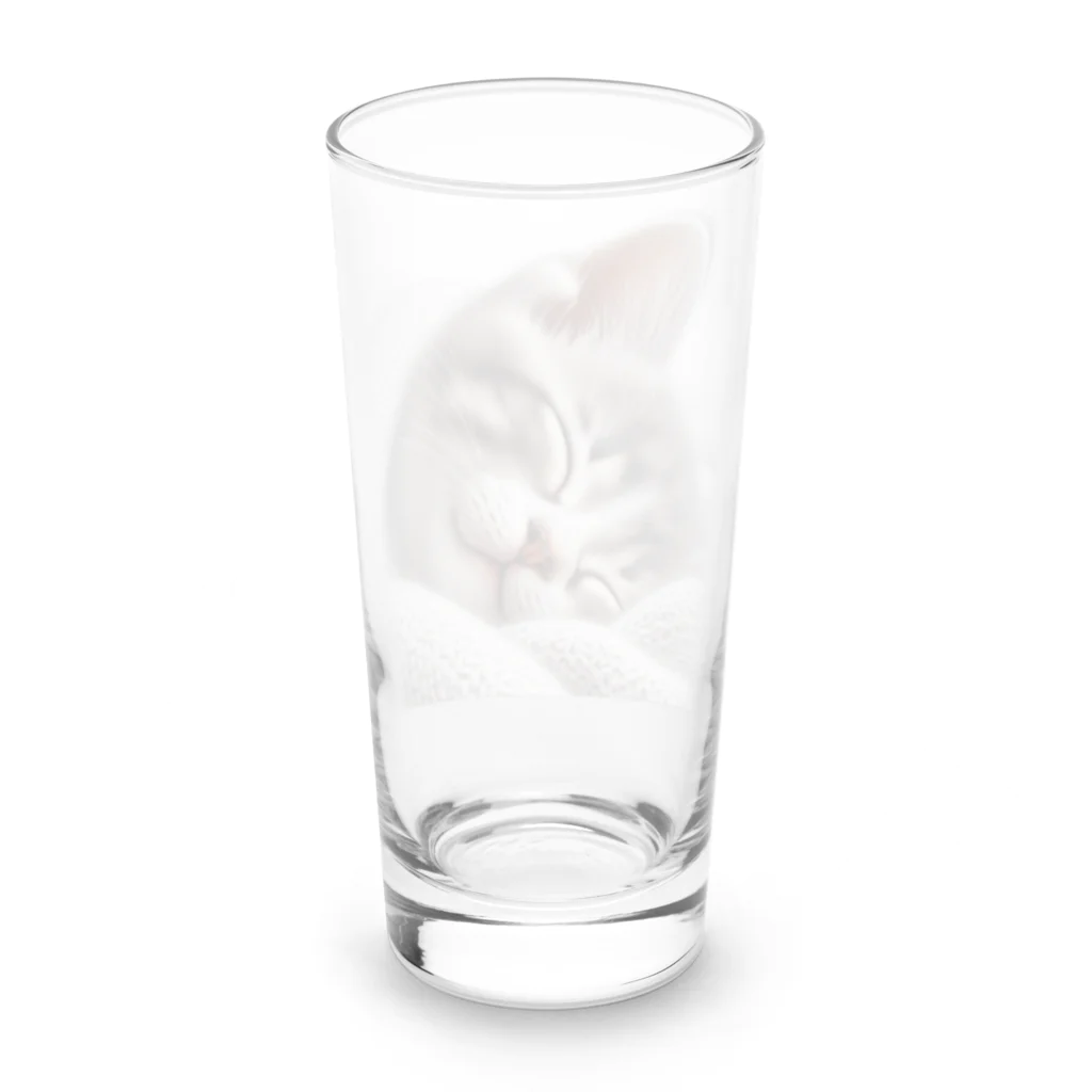 kangekiのお昼寝にゃんこNo.4 Long Sized Water Glass :back