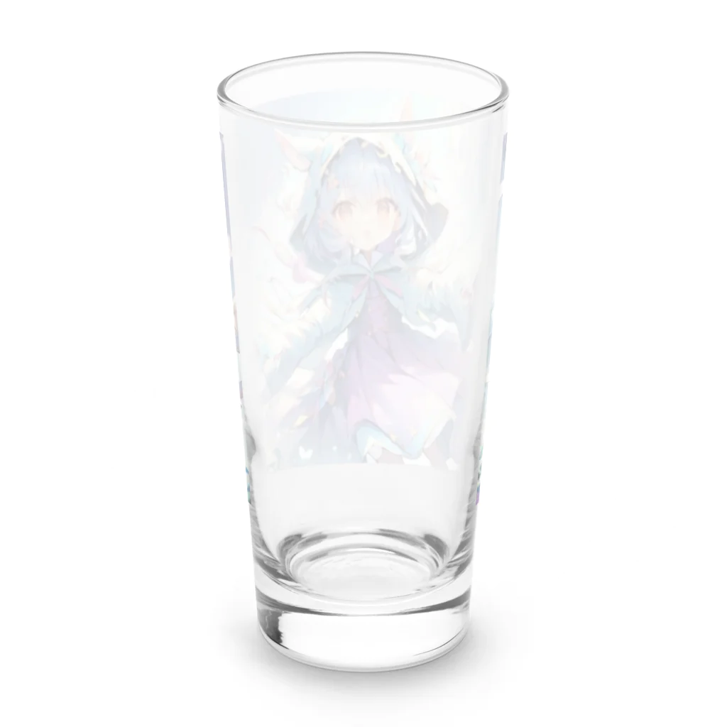 はるちゃん|AIイラスト垢のかわいいゴースト Long Sized Water Glass :back