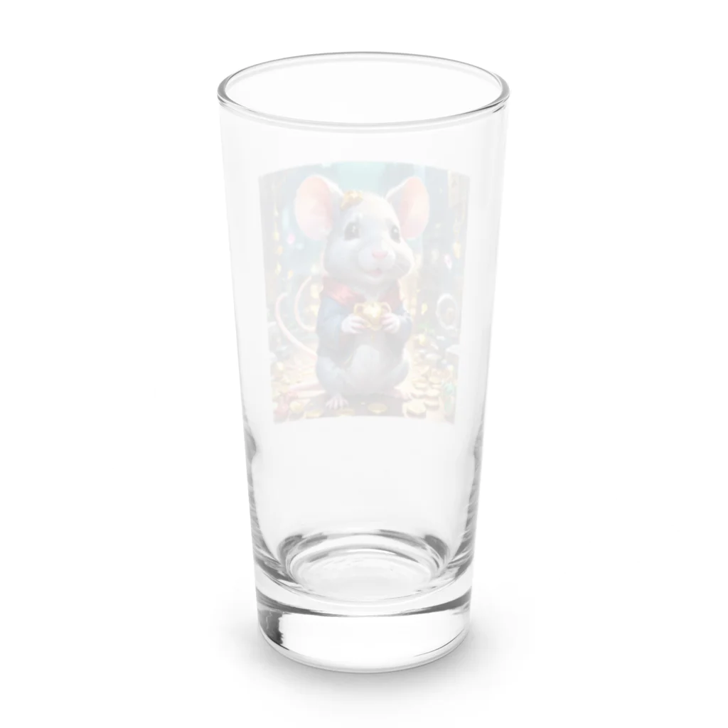 Fujimishokaiのかわいいネズミが、キュートなしっぽをふりふり♪ ロンググラス反対面