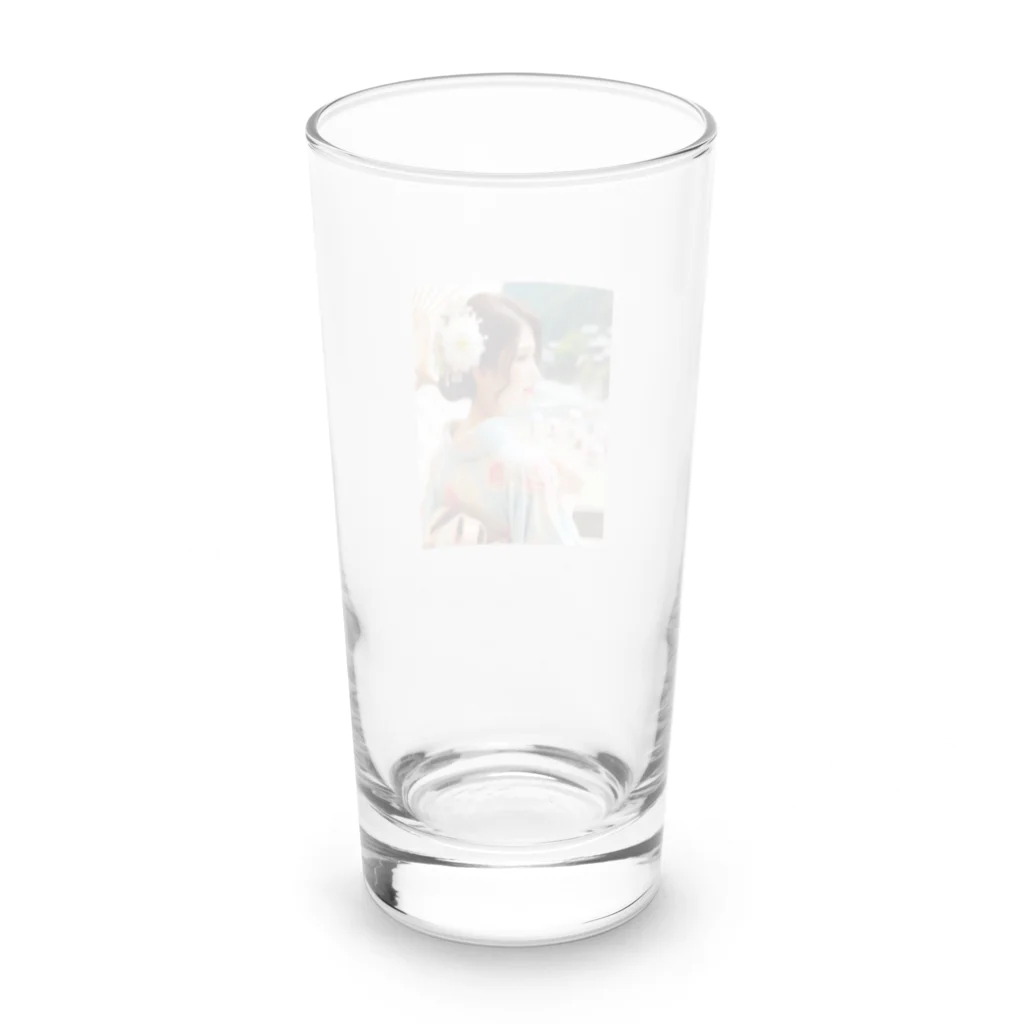 peachlemonの番傘美人 Long Sized Water Glass :back