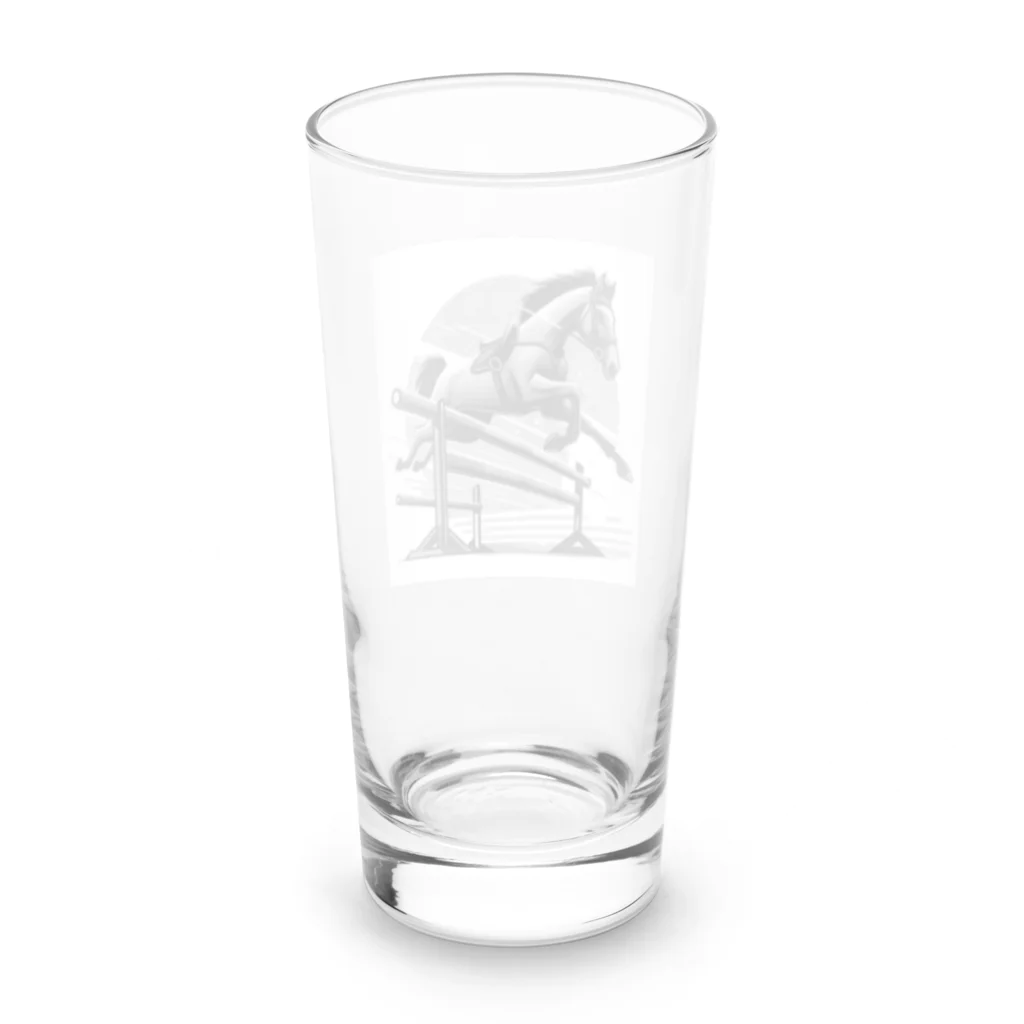 Seiji-Mの重力を超越して障害物を飛び越える競走馬 Long Sized Water Glass :back