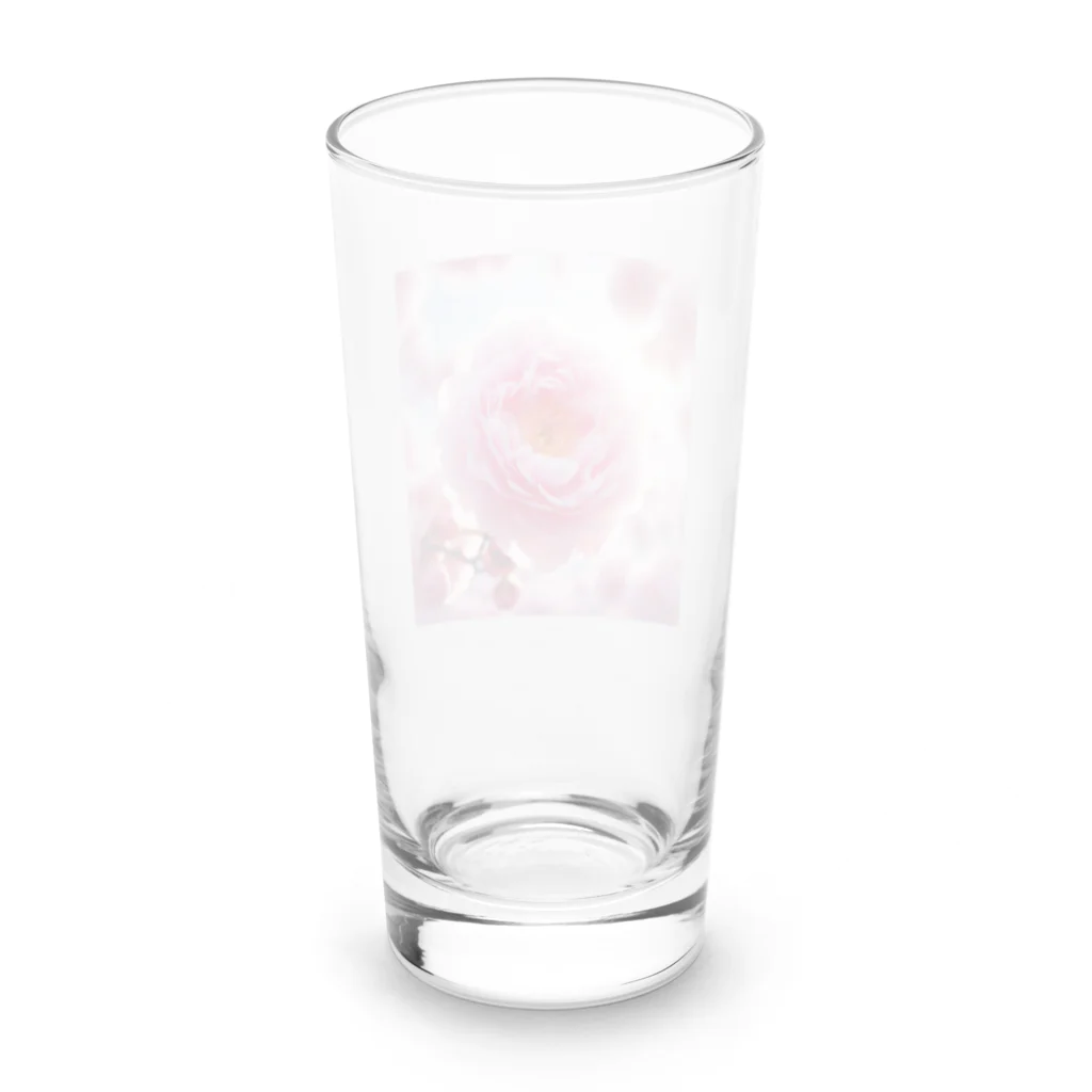 su-toの4月11日の誕生花　八重桜(牡丹桜) Long Sized Water Glass :back