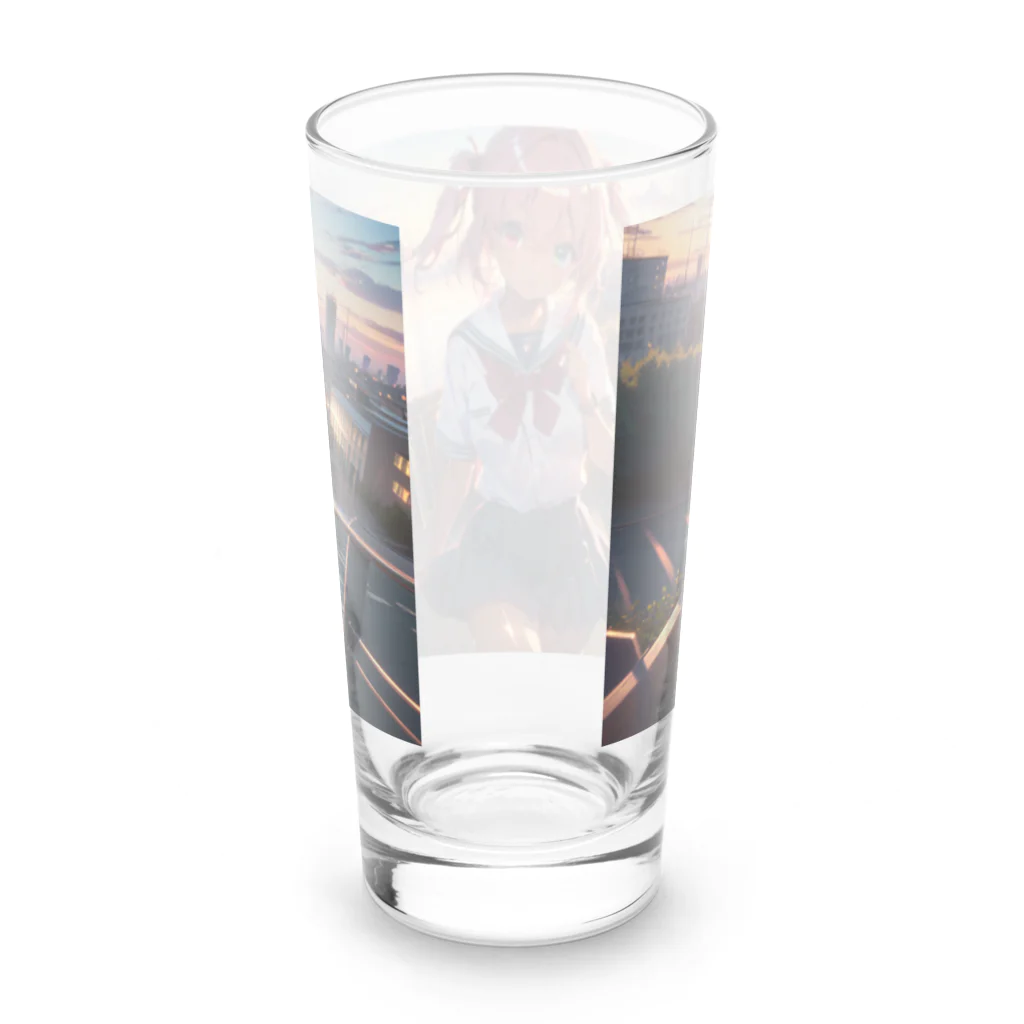 ヴィヴィオの夕焼け Long Sized Water Glass :back