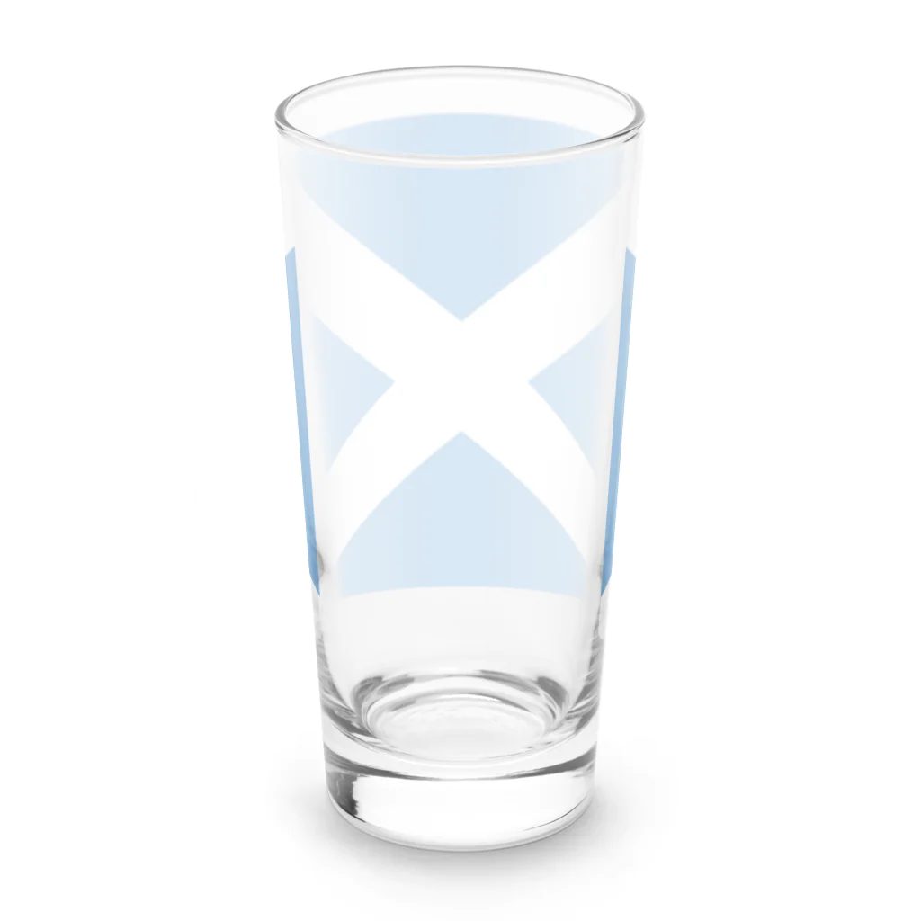 お絵かき屋さんのスコットランドの国旗 Long Sized Water Glass :back