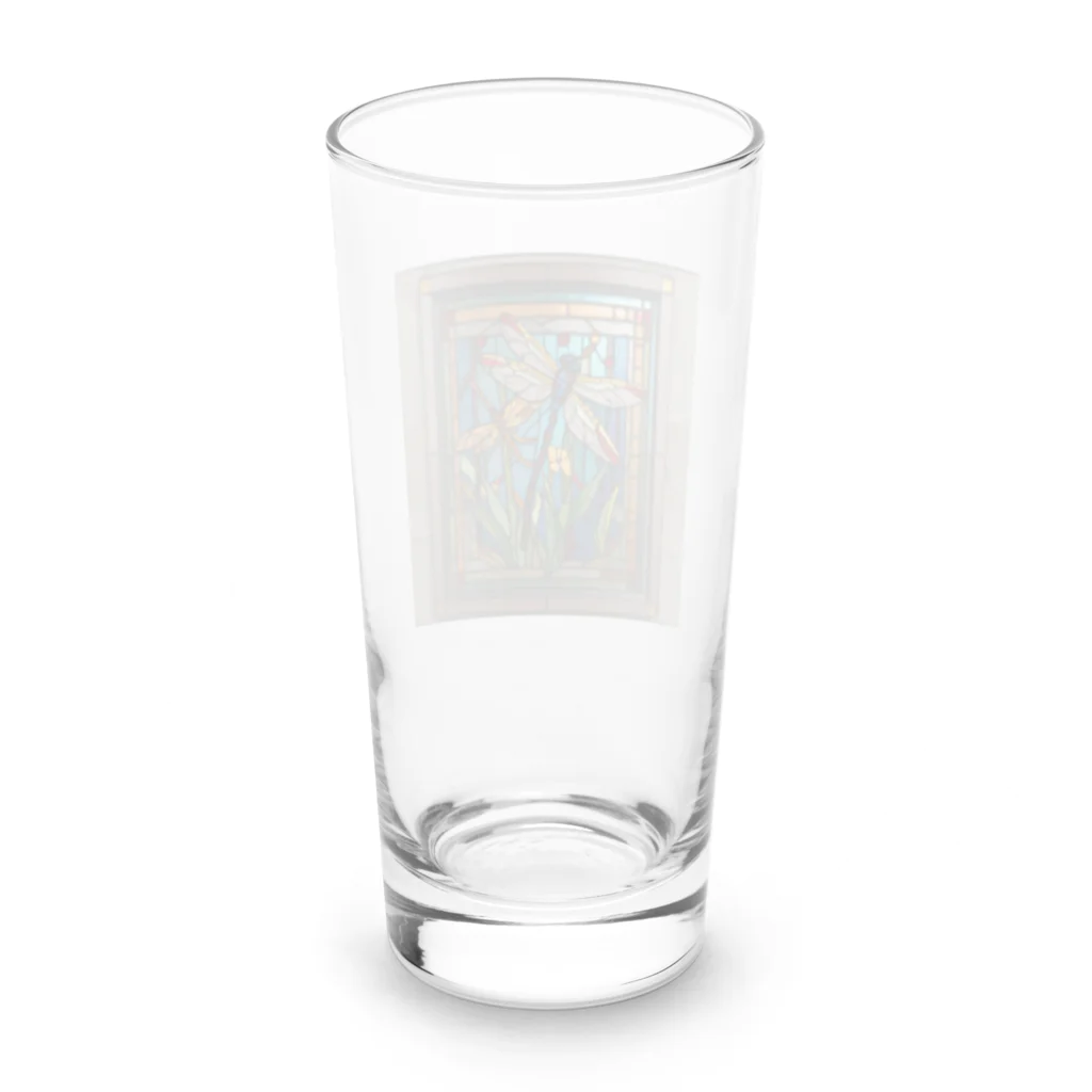 ganeshaのドラゴンフライダンス・ステンドグラス Long Sized Water Glass :back