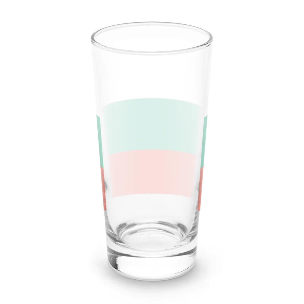 お絵かき屋さんのブルガリアの国旗 Long Sized Water Glass :back