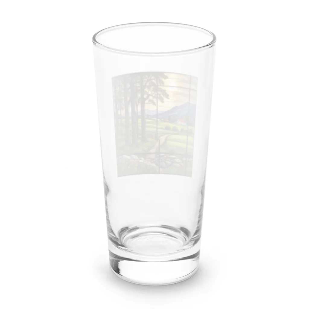 ganeshaのヨーロッパの田舎のステンドグラス Long Sized Water Glass :back