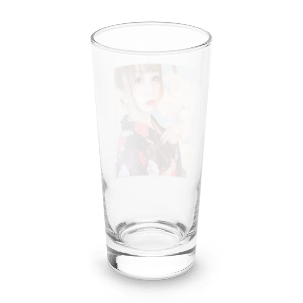 🌸みみ🌸の開運グッズのリアルみみち Long Sized Water Glass :back