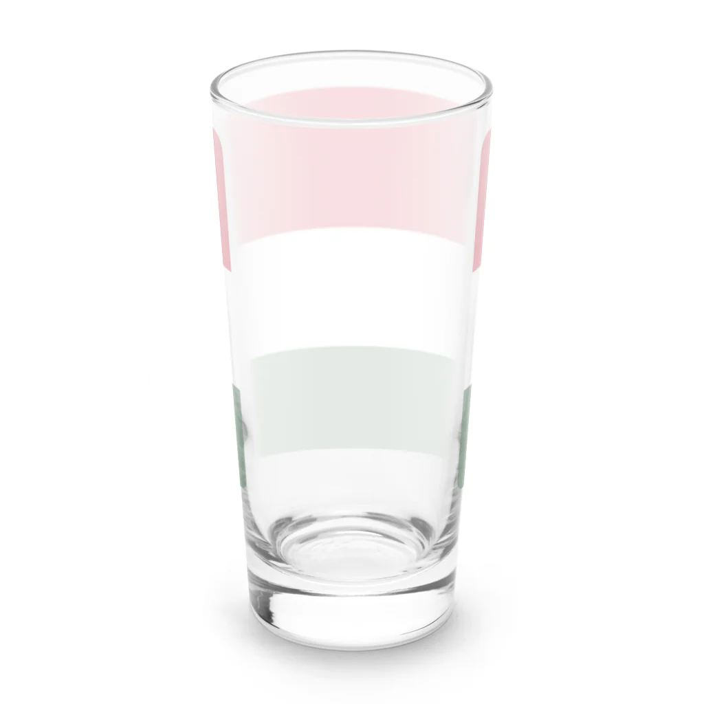 お絵かき屋さんのハンガリーの国旗 Long Sized Water Glass :back