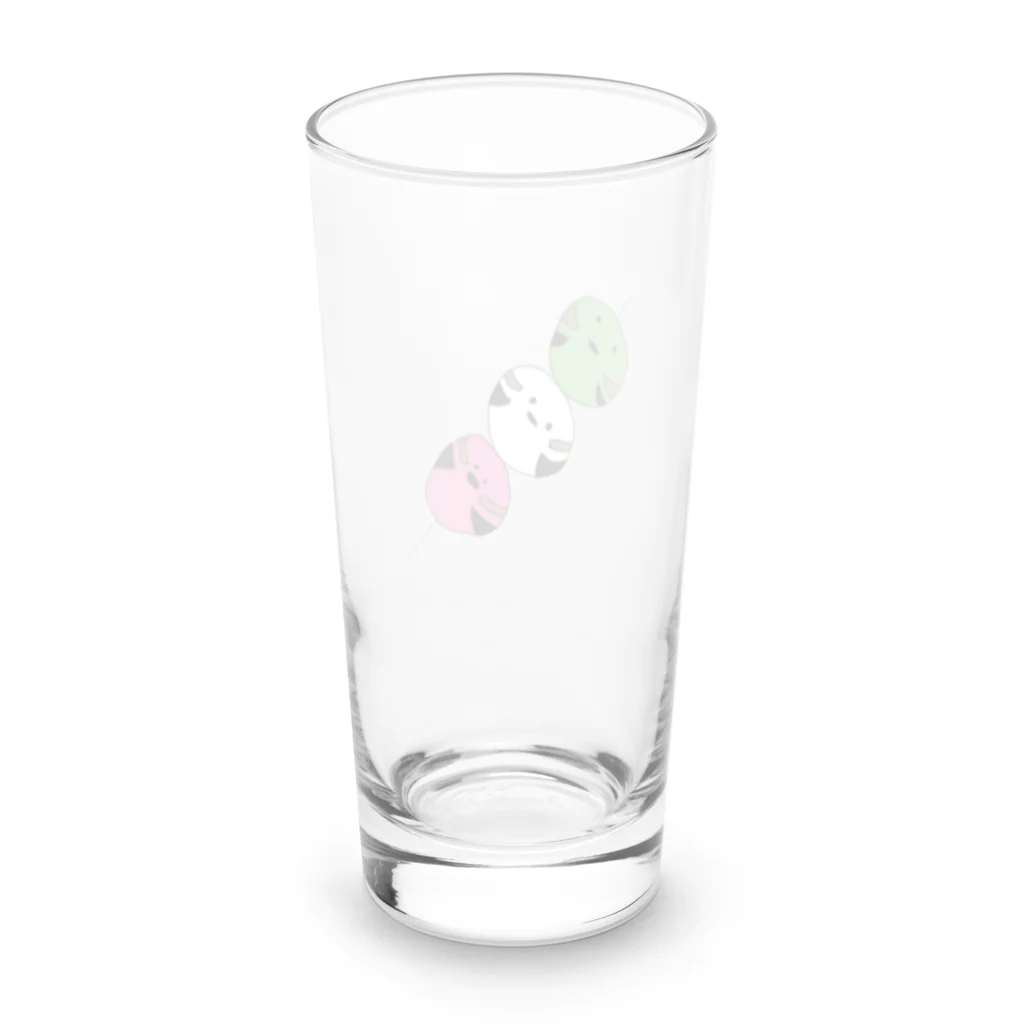 holly_birdsの【ばーず】シマエナガ団子 Long Sized Water Glass :back