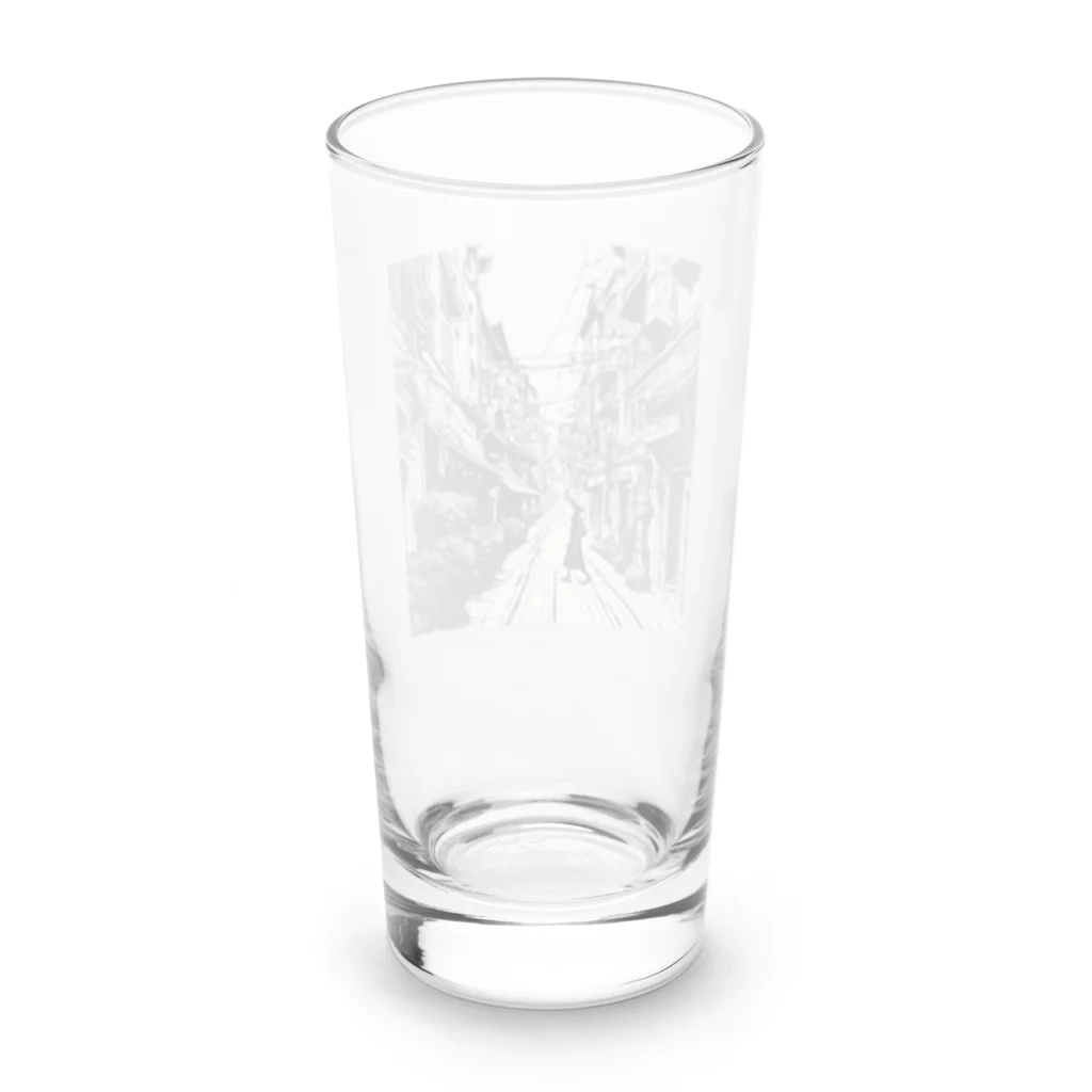 abc1127のold style Long Sized Water Glass :back