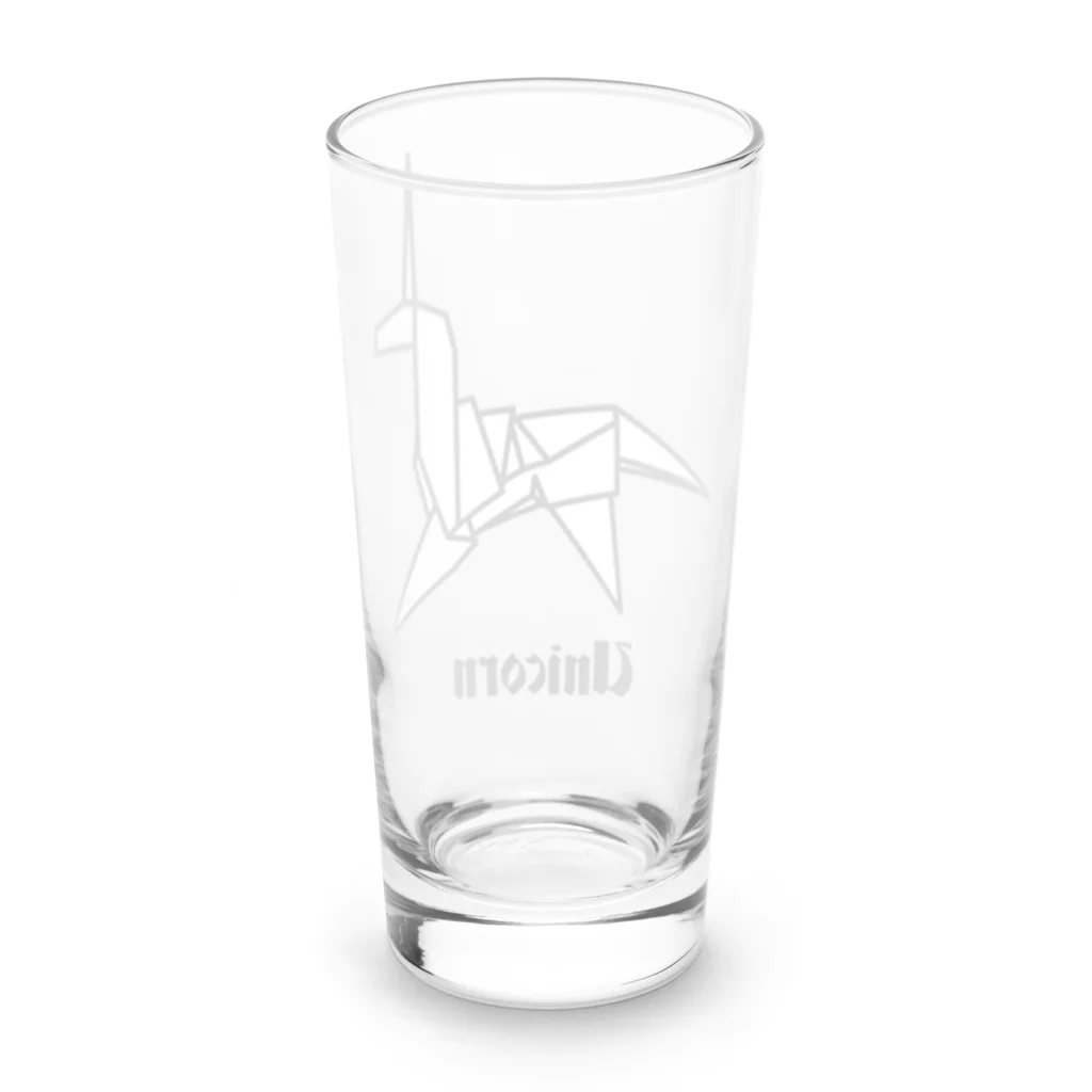 stereovisionのユニコーンの折り紙 Long Sized Water Glass :back