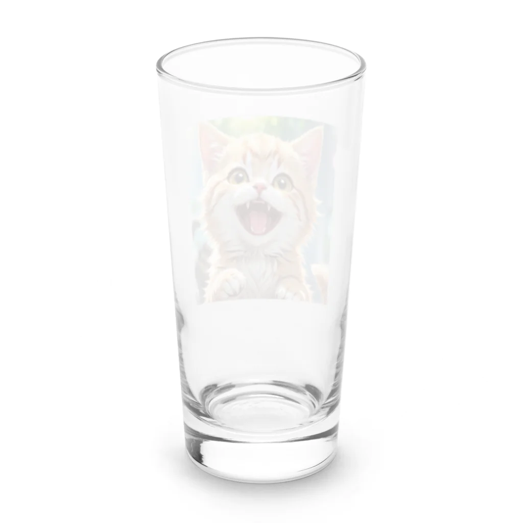 f-koroのかわいい笑顔がたまらない子猫 Long Sized Water Glass :back