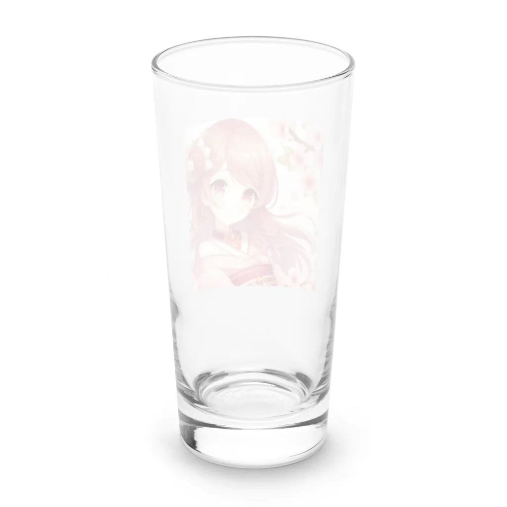 Japan-sakuraの桜の乙姫 Long Sized Water Glass :back