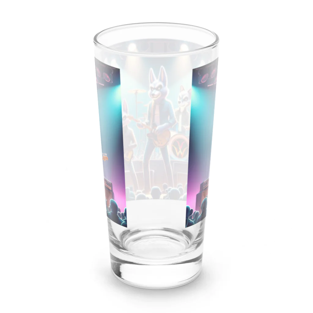 ANIMAL HEROES -musical band-のワイルドロックフェスタ - ダンシングアニマルズ Long Sized Water Glass :back