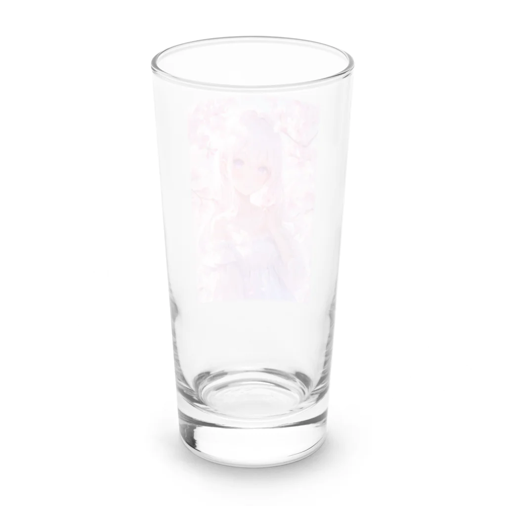 AQUAMETAVERSEの桜の下の少女幸せいっぱい　なでしこ1478 Long Sized Water Glass :back