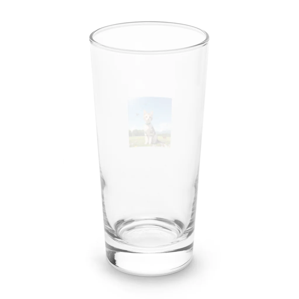 ニャムの上品さんニャン Long Sized Water Glass :back