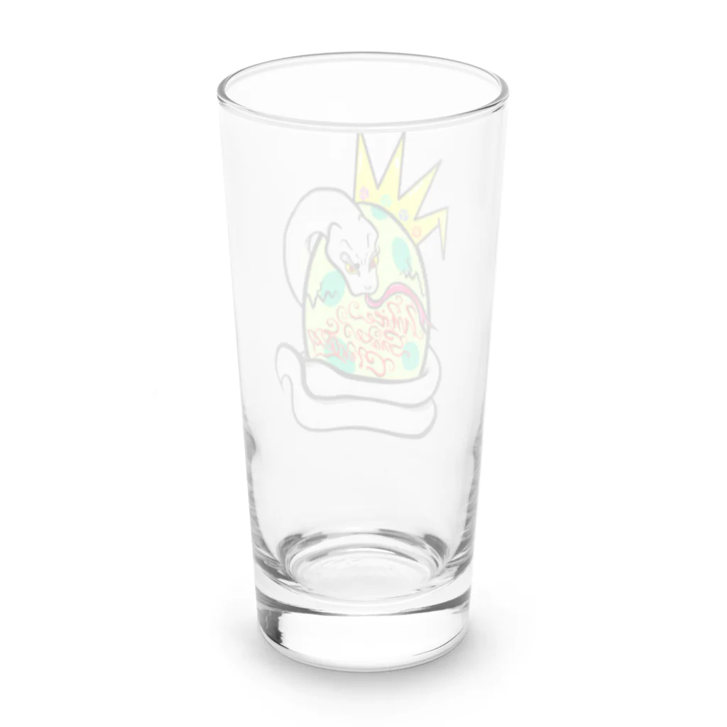 White Snake Crew 0827 公式ショップ【山口県岩国市】のホワイトスネイクちゃん Long Sized Water Glass :back