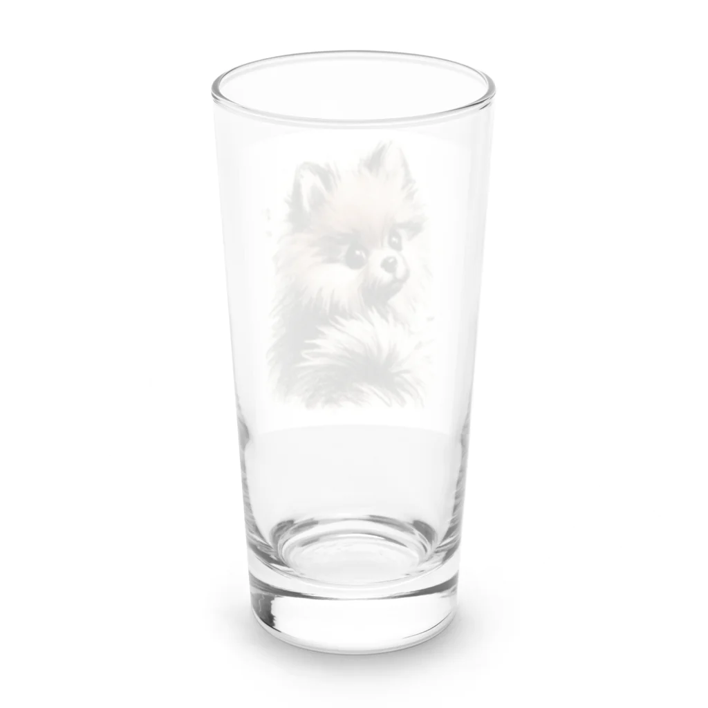 くれよんハウスのくれよんポメ振返り Long Sized Water Glass :back