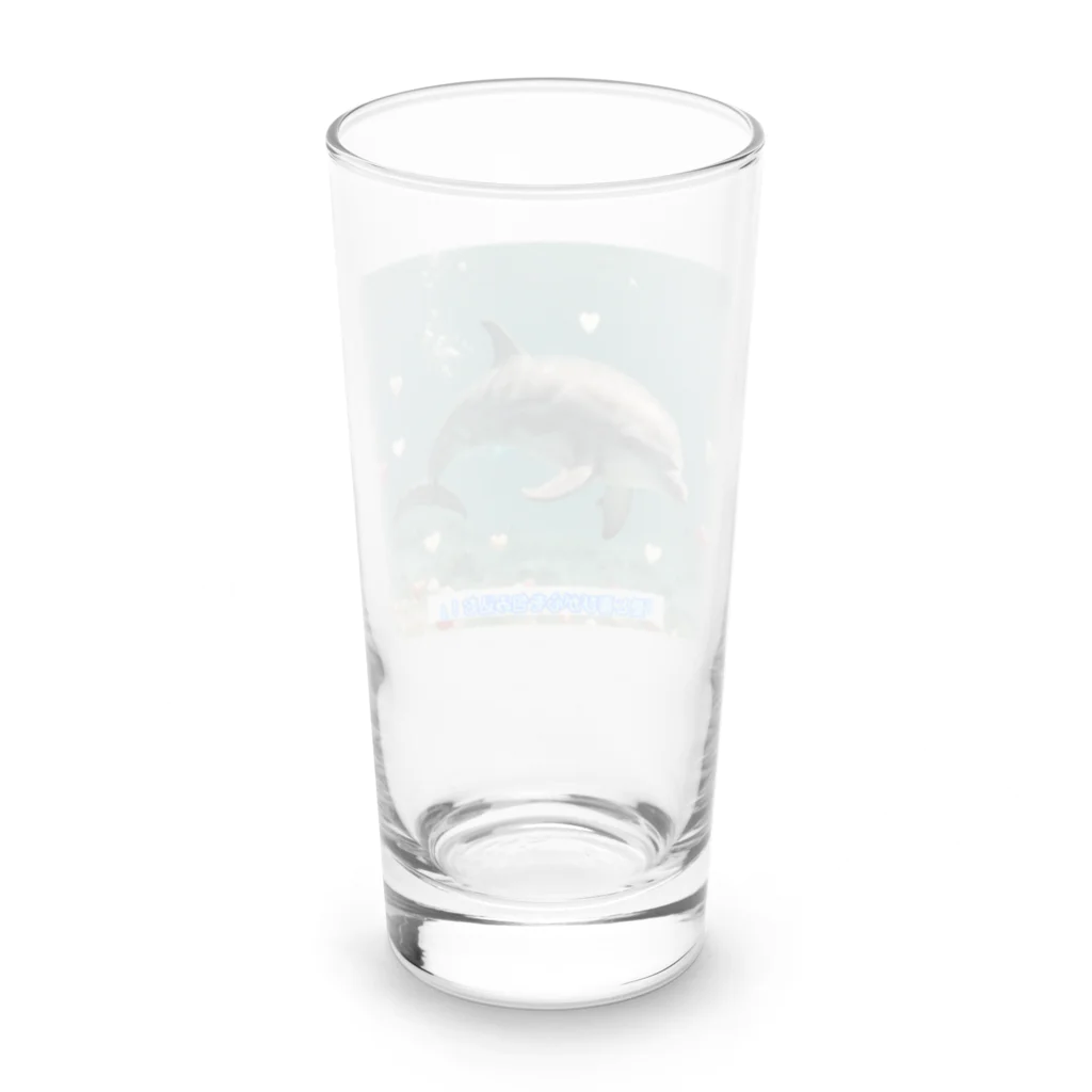 Melia-wizard-cのハートフルドルフィン Long Sized Water Glass :back