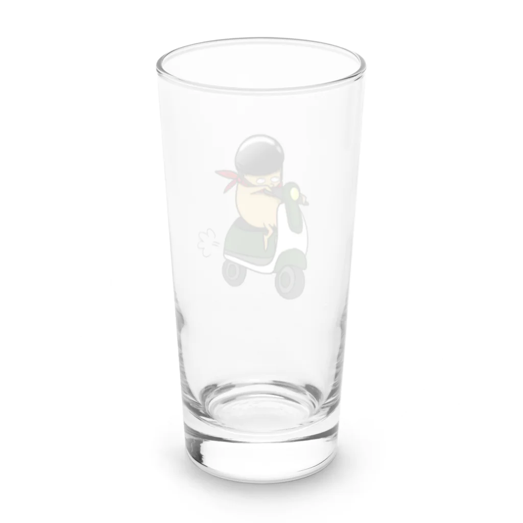 kaberinのスクーターきのこ Long Sized Water Glass :back