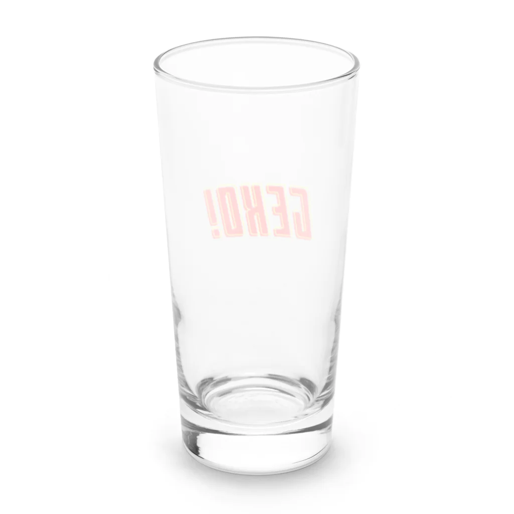 下戸同盟の下戸同盟「GEKO！」レッド Long Sized Water Glass :back