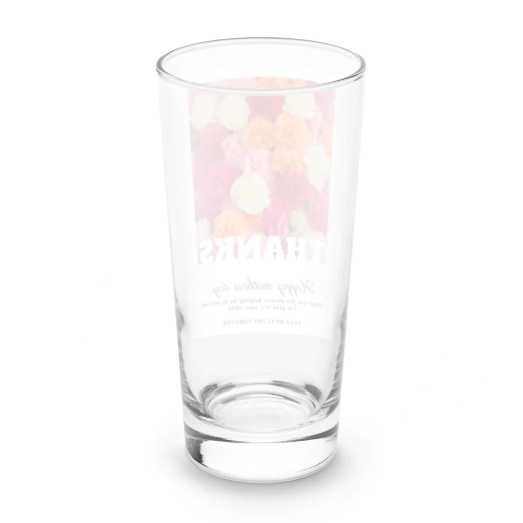 AstelaSの母の日のプレゼント🎁 カーネーション Long Sized Water Glass :back