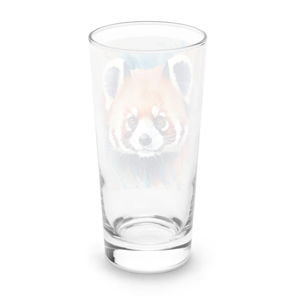 WithRedPandaの水彩風レッサーパンダ Long Sized Water Glass :back