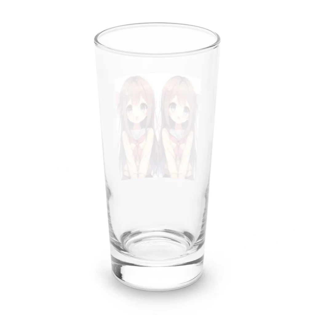 seigi2oo2の愛らしい可愛い双子の姉妹 Long Sized Water Glass :back