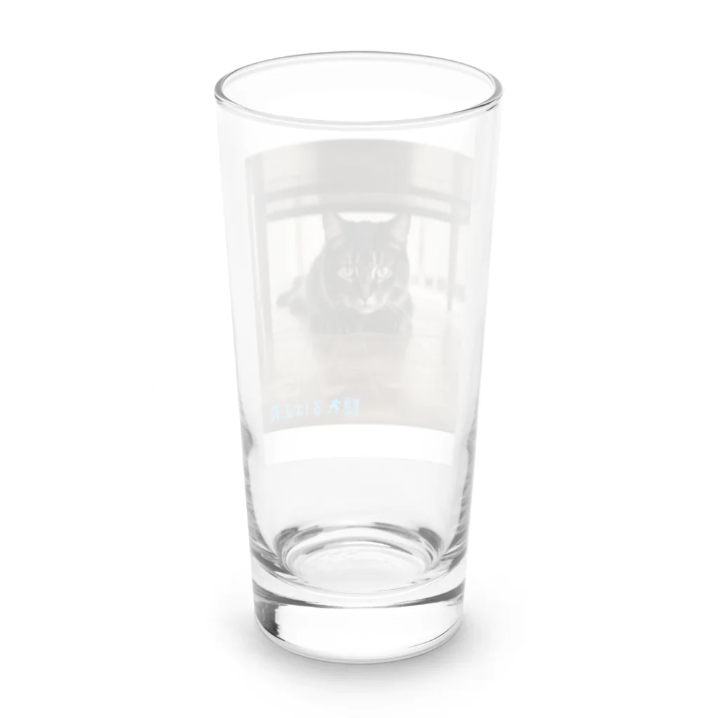 ふざけT専門店の隠れるは正義にゃんこ９ Long Sized Water Glass :back