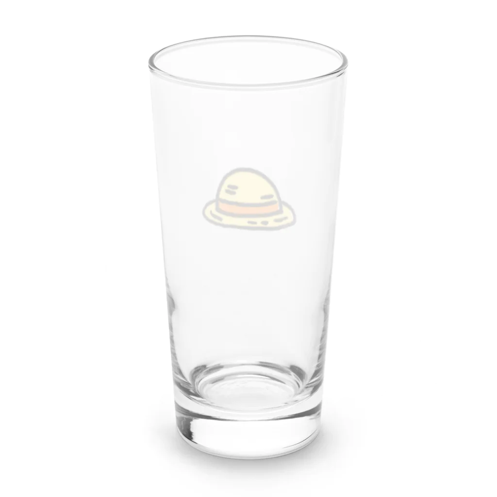 にょにょ店の麦わら帽子 Long Sized Water Glass :back