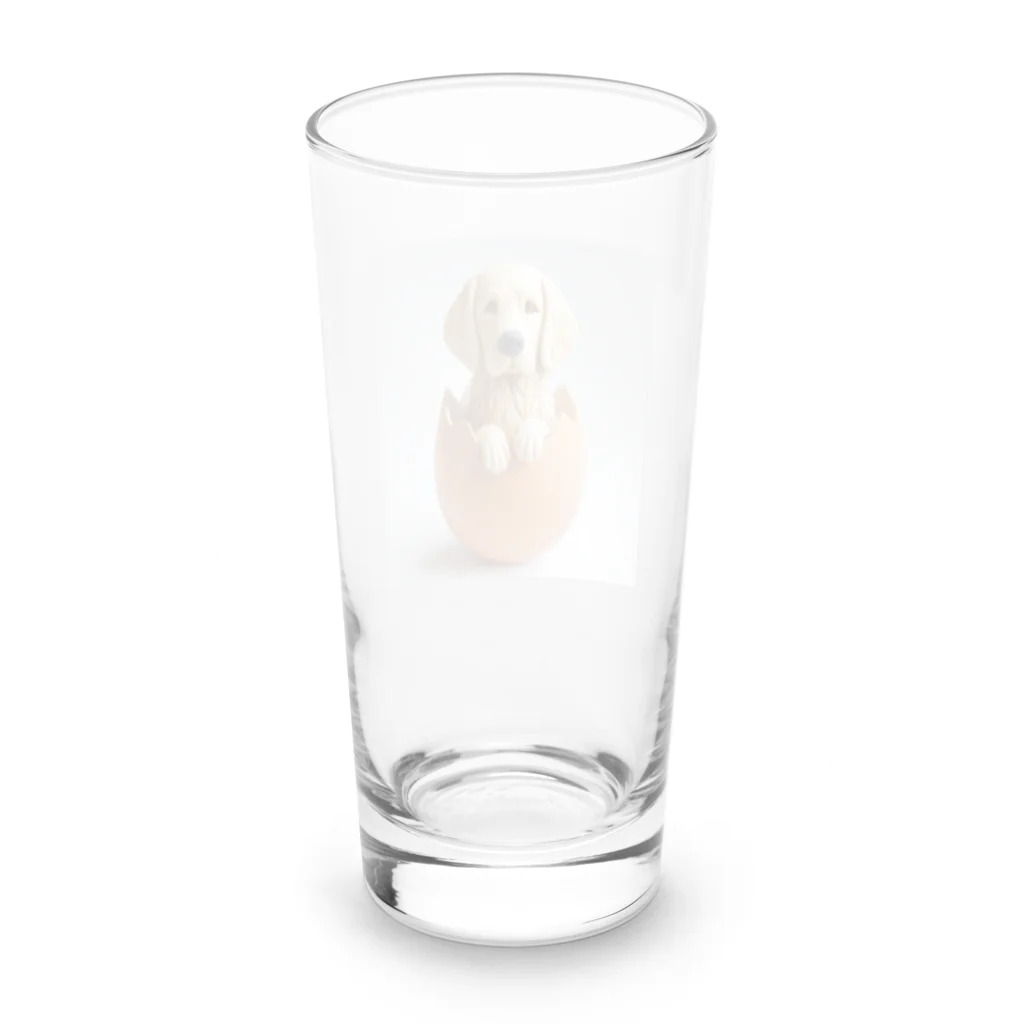 koumeiのレトリバーたまご Long Sized Water Glass :back