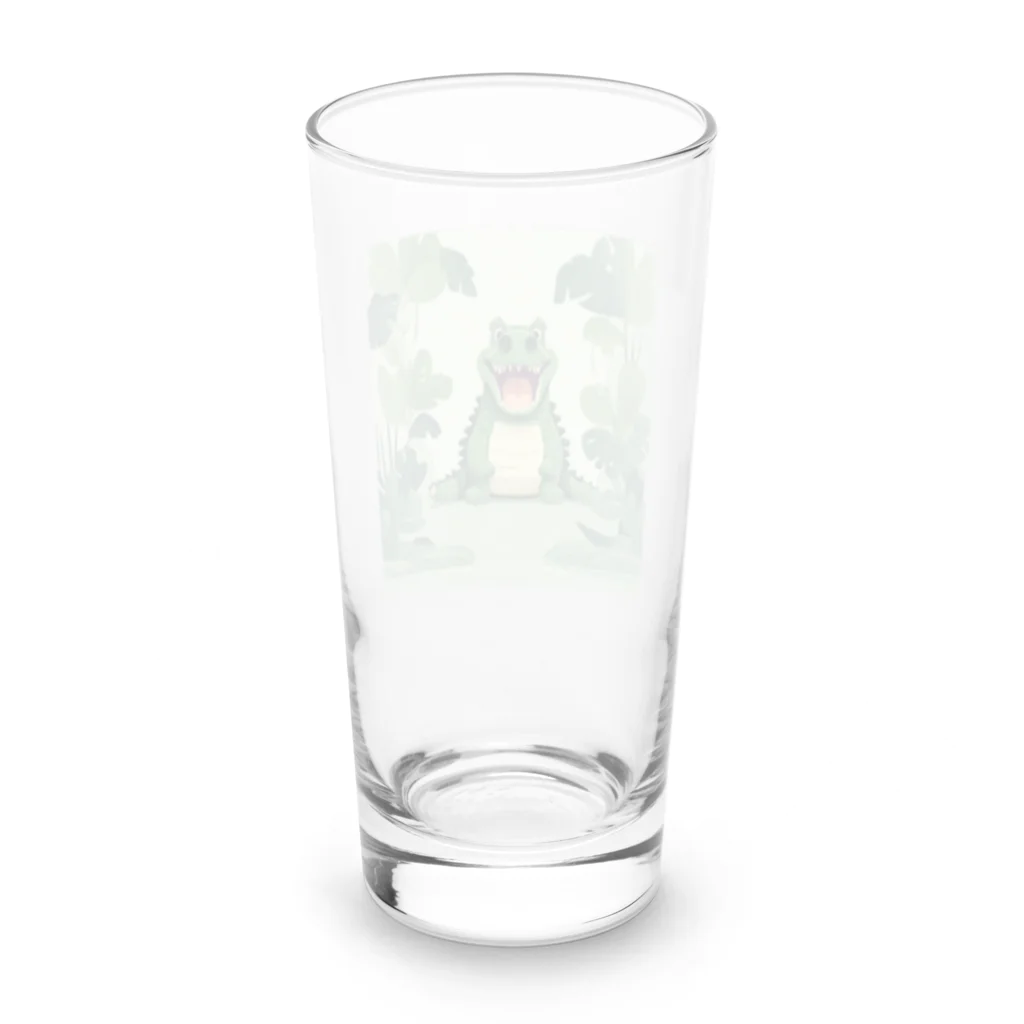 pipi_popoのワニワニ Long Sized Water Glass :back