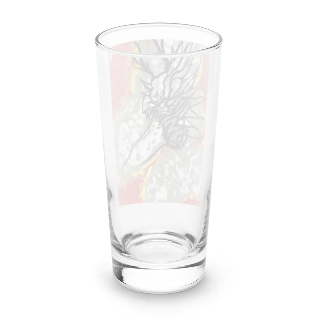 にゃぁのお店の龍 Long Sized Water Glass :back