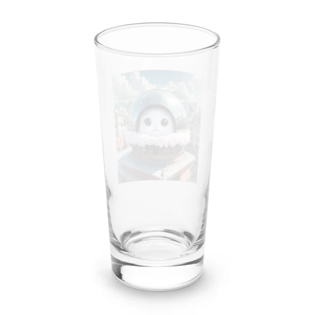 AI妖怪大図鑑の天体観測妖怪　バンポン Long Sized Water Glass :back