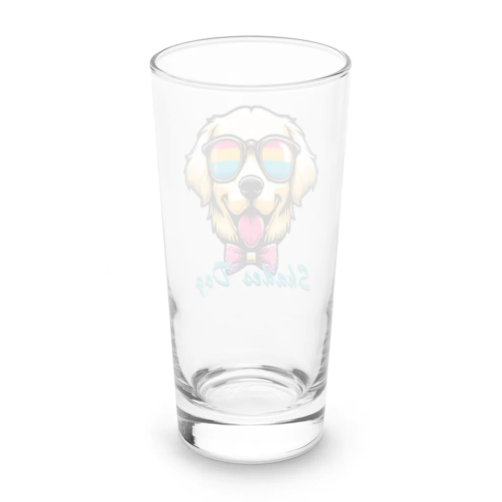 Shades DOGのゴールデンレトリーバー（A） Long Sized Water Glass :back