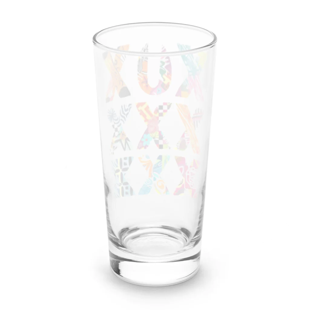 Chi3のxxxxxxxx カラフル・クロス：多様性の融合 Long Sized Water Glass :back