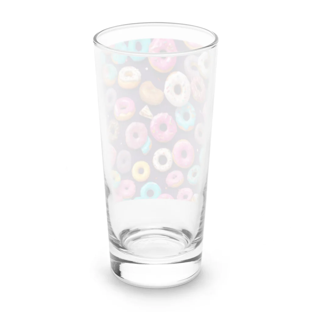 piasのオリジナルグッズアイテム通販のしあわせのドーナツたち Long Sized Water Glass :back