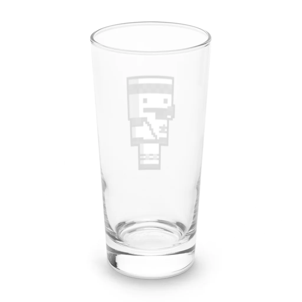 しろのなんかしろくてぶそうしてるやつ Long Sized Water Glass :back