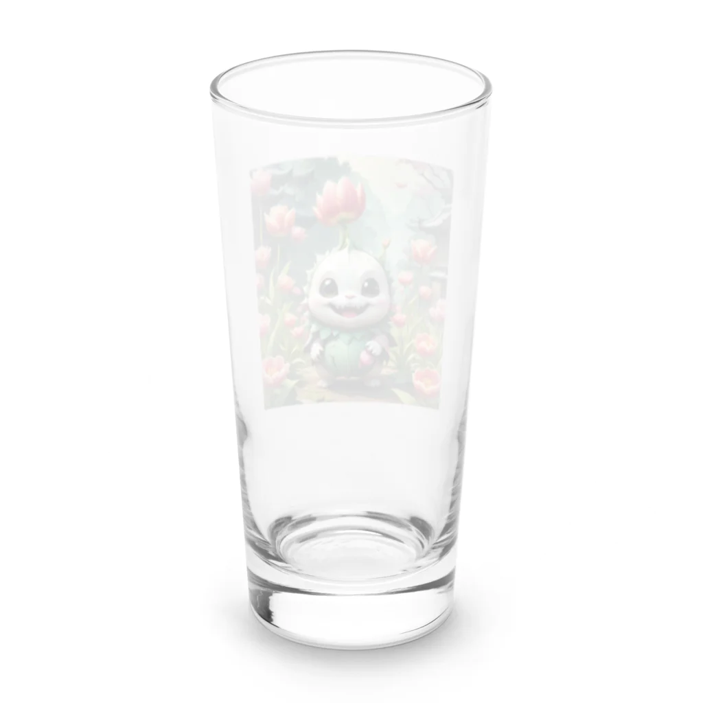 AI妖怪大図鑑のチューリップ妖怪　ファミラ Long Sized Water Glass :back