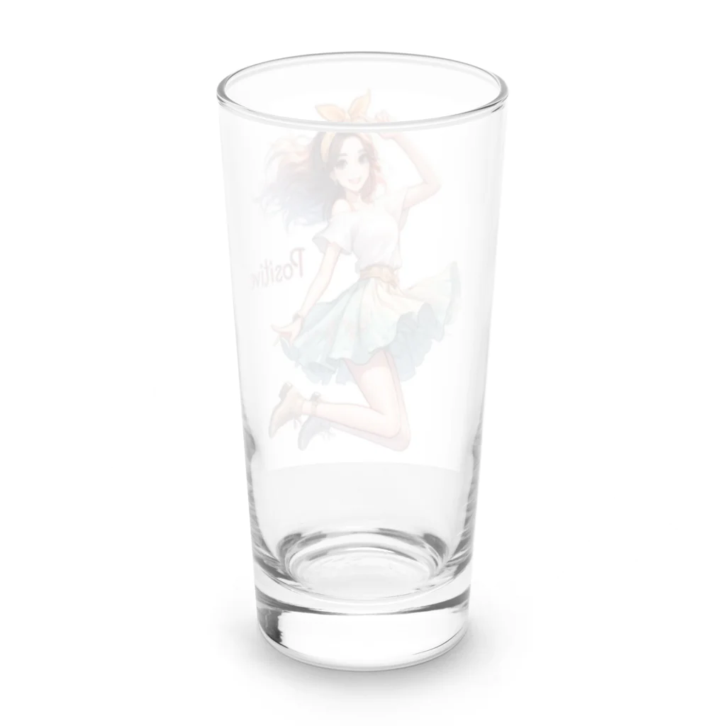 riopara0777のPOSITIVE GIRL Long Sized Water Glass :back