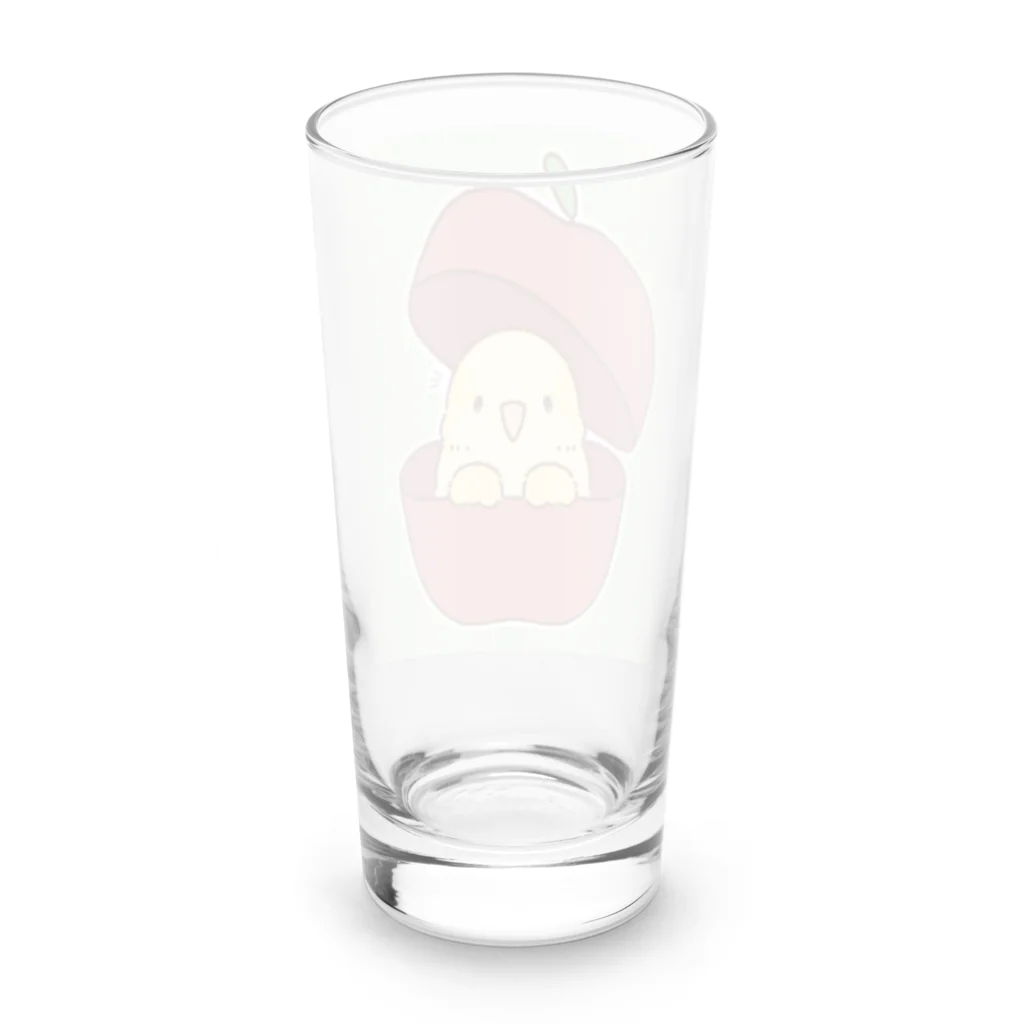 ゆずぷるのりんごの中からこんにちは！（雑貨） Long Sized Water Glass :back