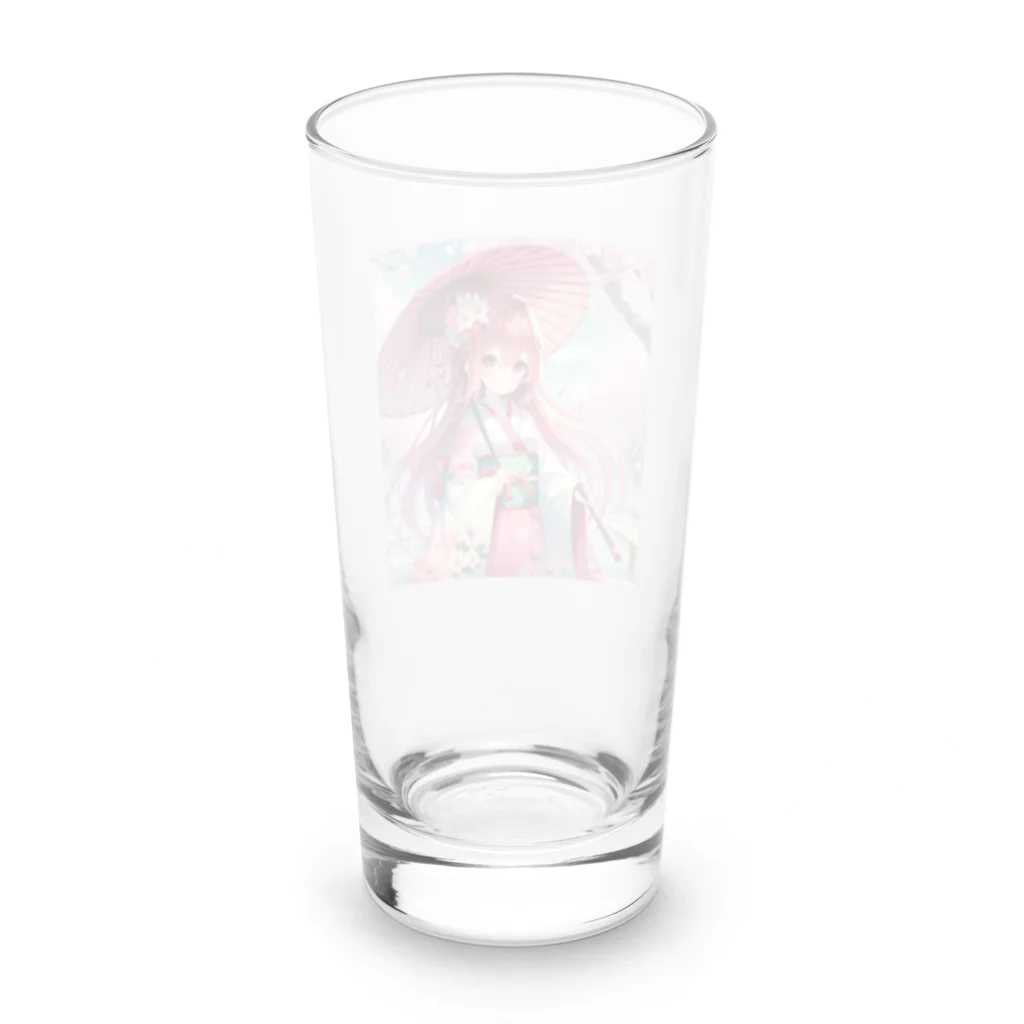 AIキャラつく〜るの桜の精 - 和モダン Long Sized Water Glass :back