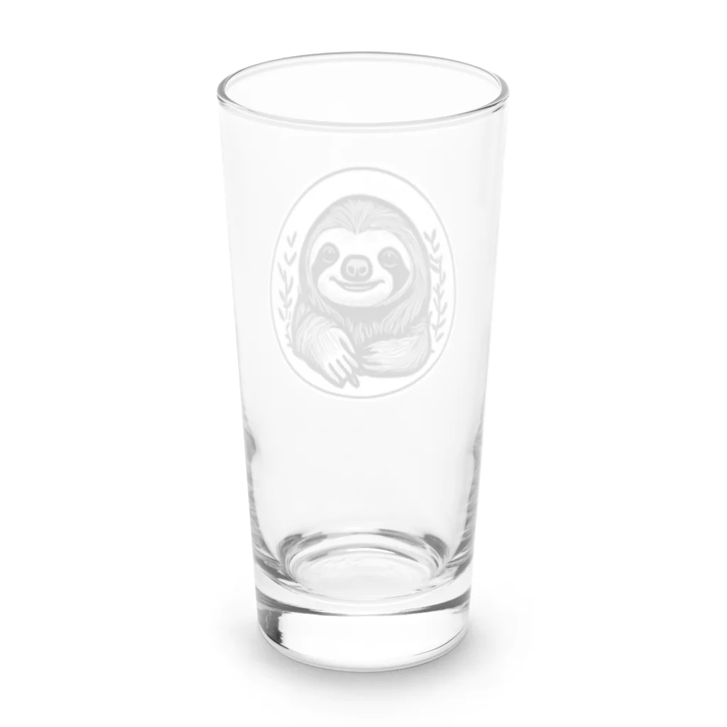 アニマルずのナマケモノのナモちゃん Long Sized Water Glass :back