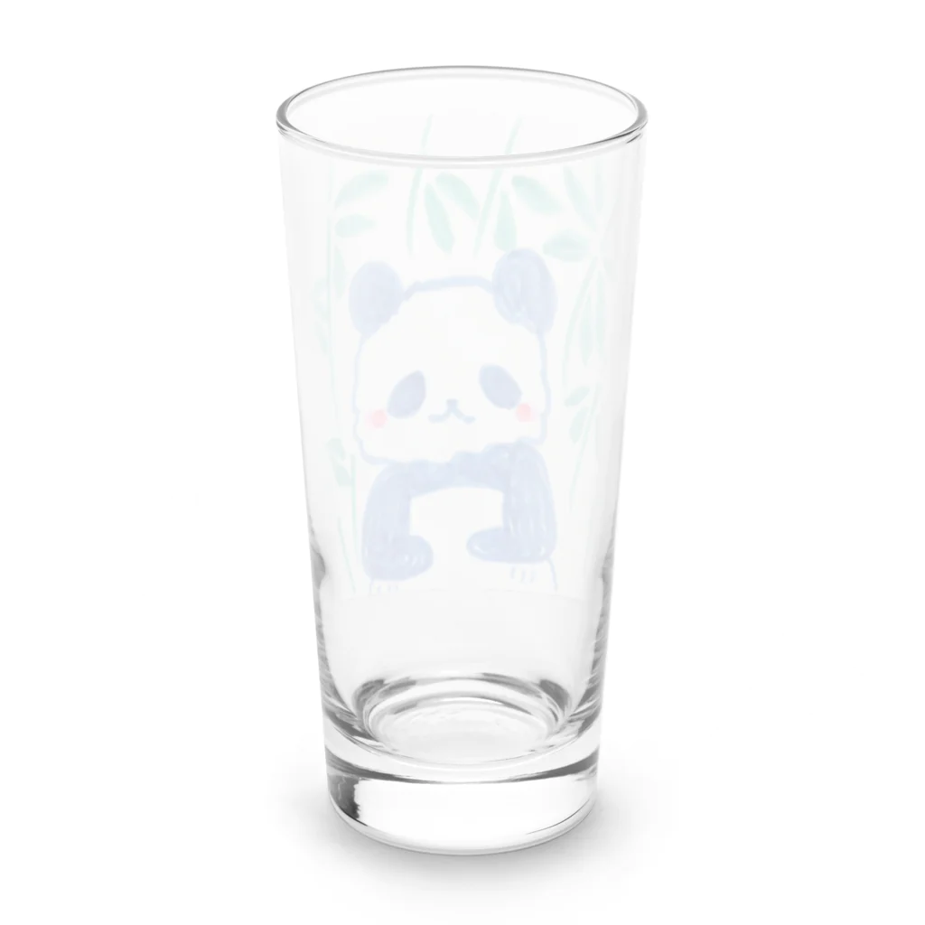 モチクマのモフモフパンダ君 Long Sized Water Glass :back