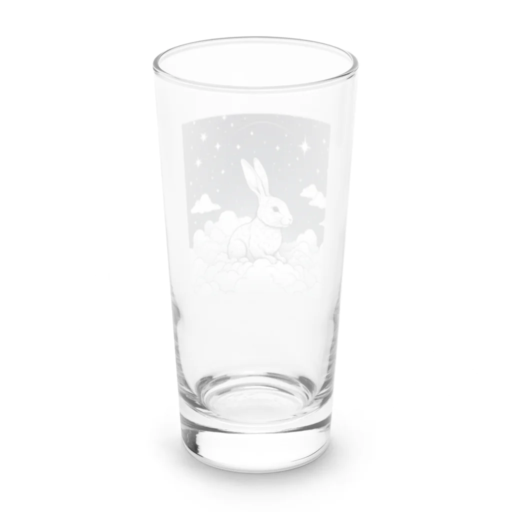 ［TANIYON］の夢を見ているウサギ Long Sized Water Glass :back