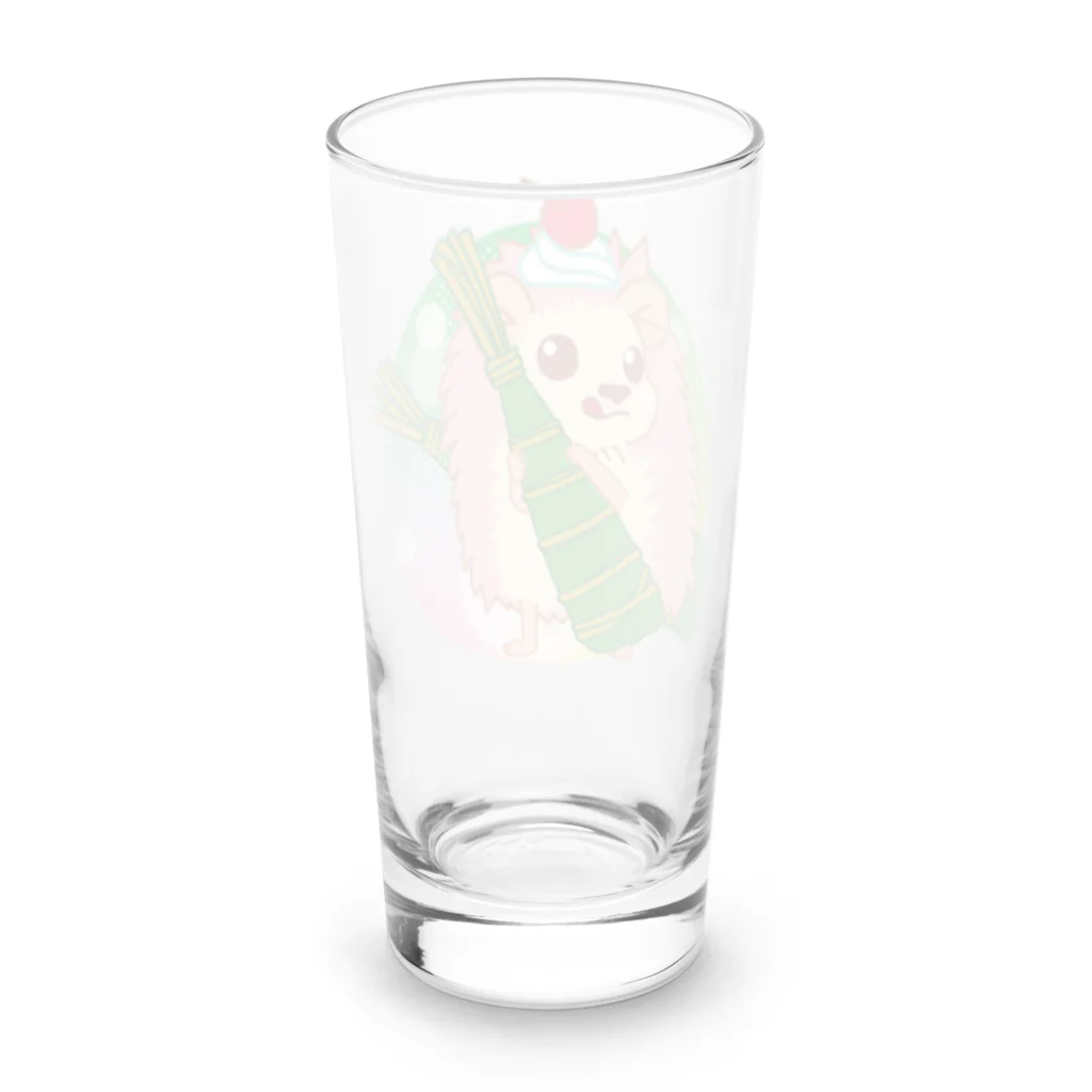 さちあきのおみせの季節のちまきハリネズミ Long Sized Water Glass :back