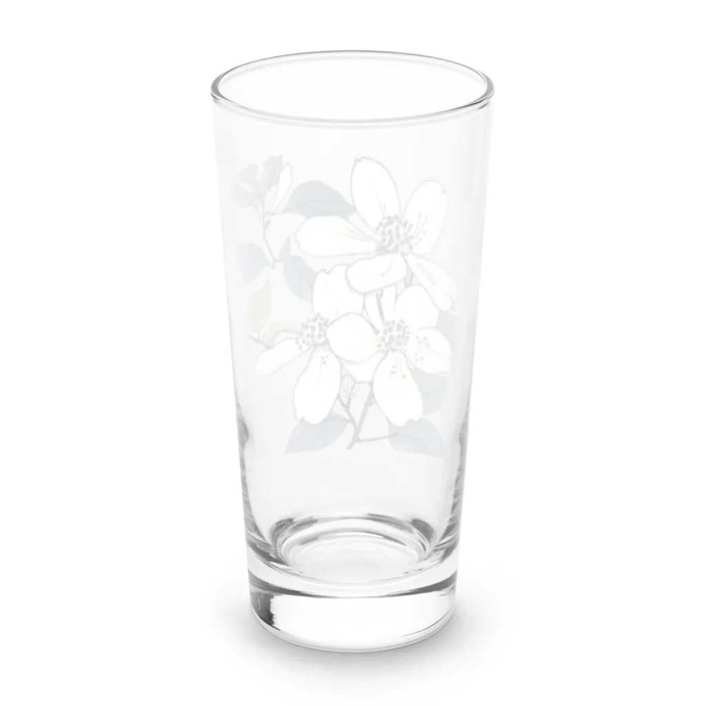 RetrowaveFlowerのRetrowaveFlower-ハナミズキ- Long Sized Water Glass :back